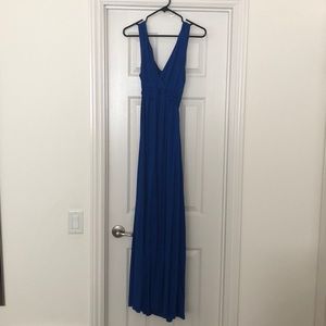 Royal blue maxi dress